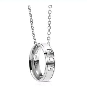 🆕️ Silver 'MOM' Pendant Necklace